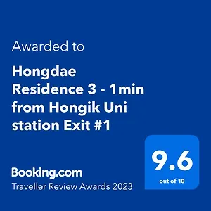 Hongdae 3 - 1min From Hongik Uni Station Exit #1 Seoul